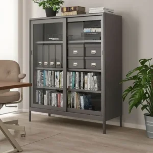 IDASEN koyu gri 120x140 cm ofis dolabı - 90496384 | IKEA